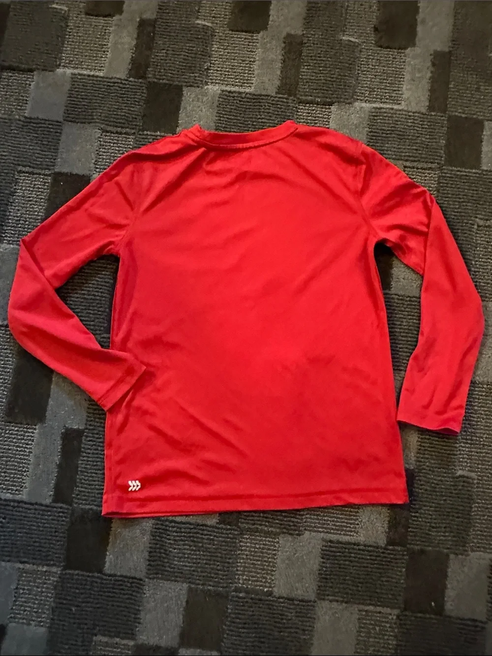 all in motion Red Long Sleeve 'Waiting for Ice' Kids Tee